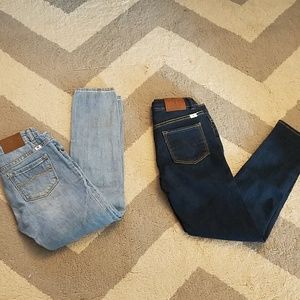 Girls sz 10 lucky brand Jean's 2 pairs